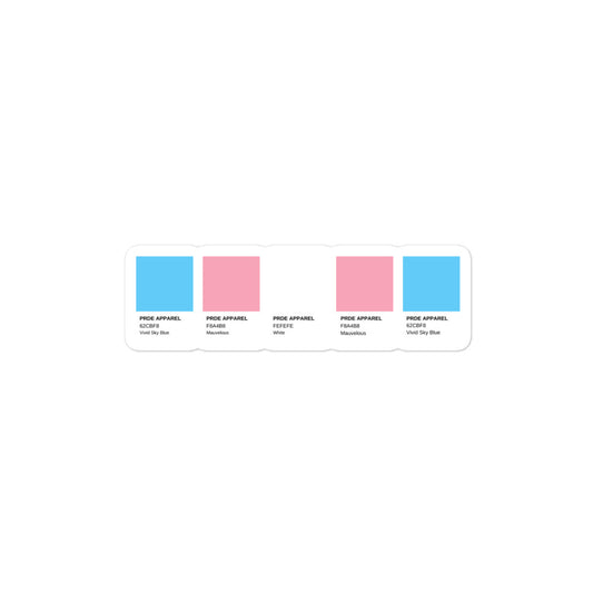 Transgender Paint Swatch Sticker