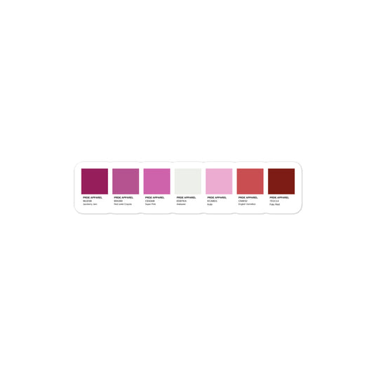 Lesbian Paint Swatch Sticker