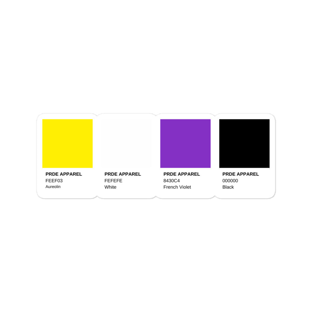Non-Binary Paint Swatch Sticker