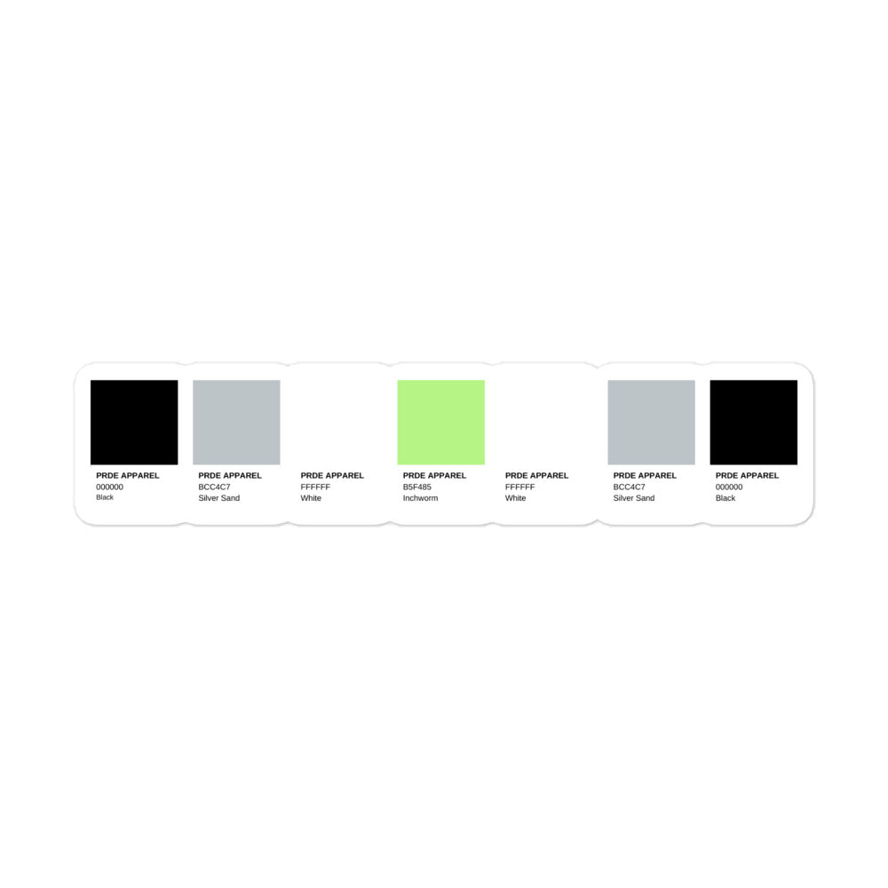 Agender Paint Swatch Sticker