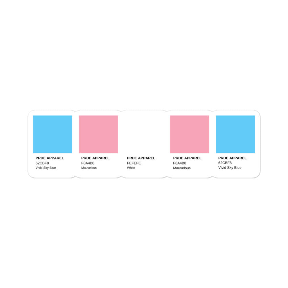 Transgender Paint Swatch Sticker