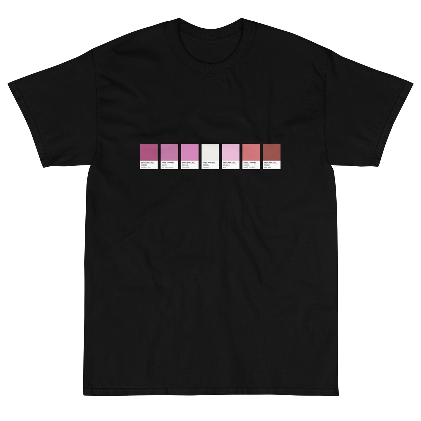 Lesbian Paint Swatch - Short Sleeve T-Shirt