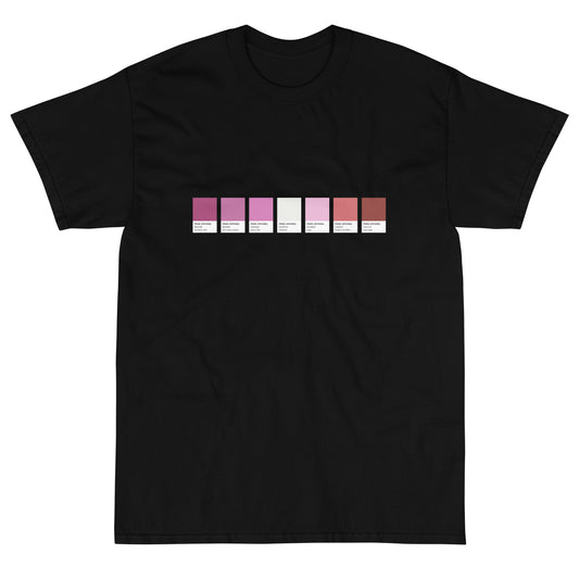 Lesbian Paint Swatch - Short Sleeve T-Shirt