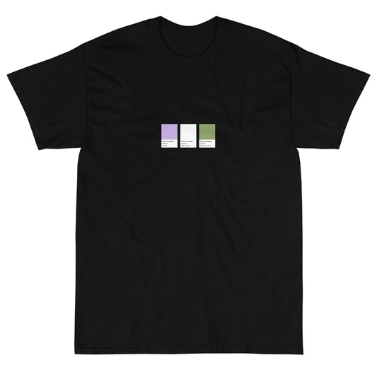 Genderqueer Paint Swatch - Short Sleeve T-Shirt