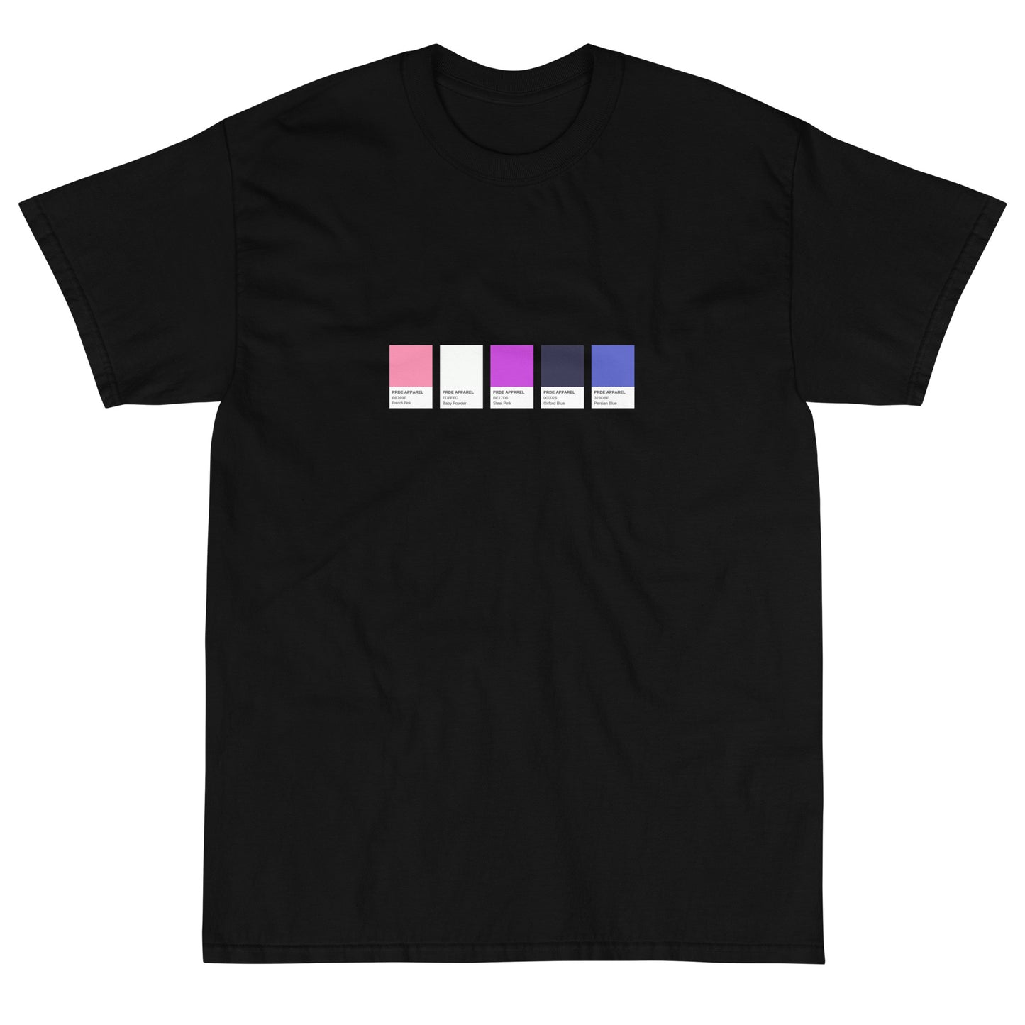 Genderfluid Paint Swatch. -Short Sleeve T-Shirt