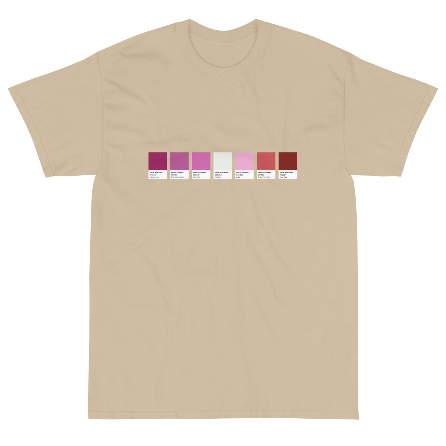 Lesbian Paint Swatch - Short Sleeve T-Shirt