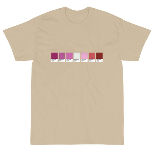 Lesbian Paint Swatch - Short Sleeve T-Shirt