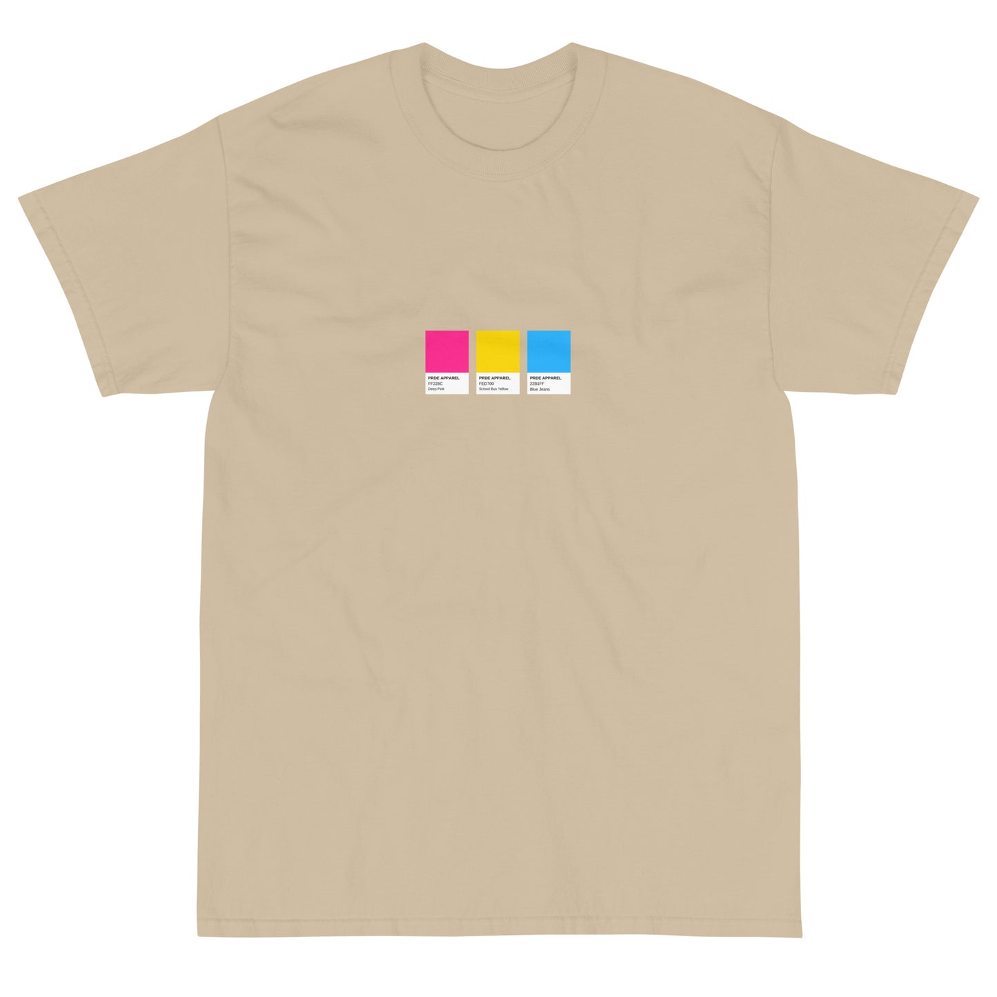 Pansexual Paint Swatch - Short Sleeve T-Shirt