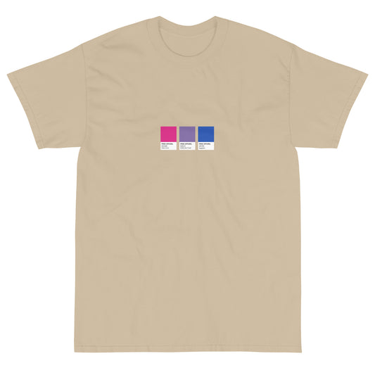 Bisexual Paint Swatch - Short Sleeve T-Shirt