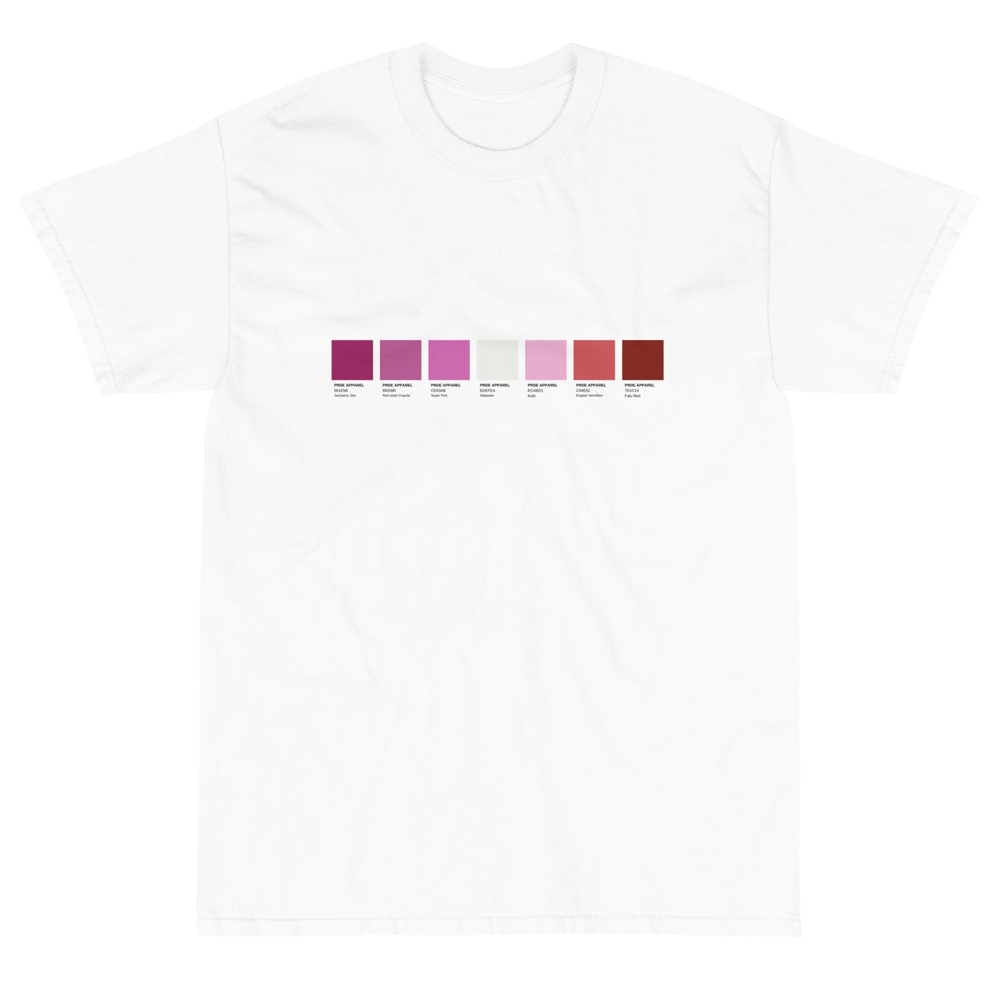 Lesbian Paint Swatch - Short Sleeve T-Shirt