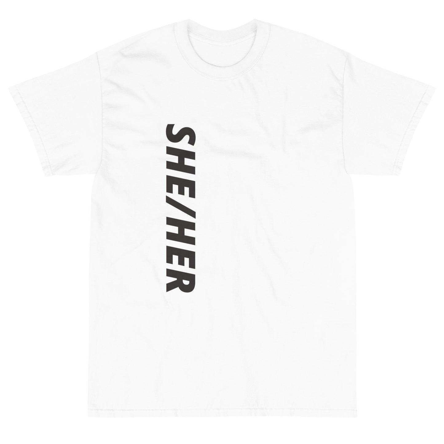 "She/Her" Short Sleeve T-Shirt