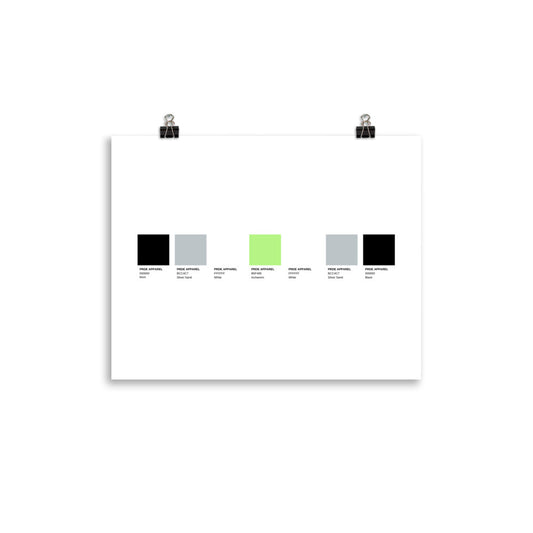 Agender Paint Swatch Poster