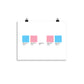 Transgender Paint Swatch Poster