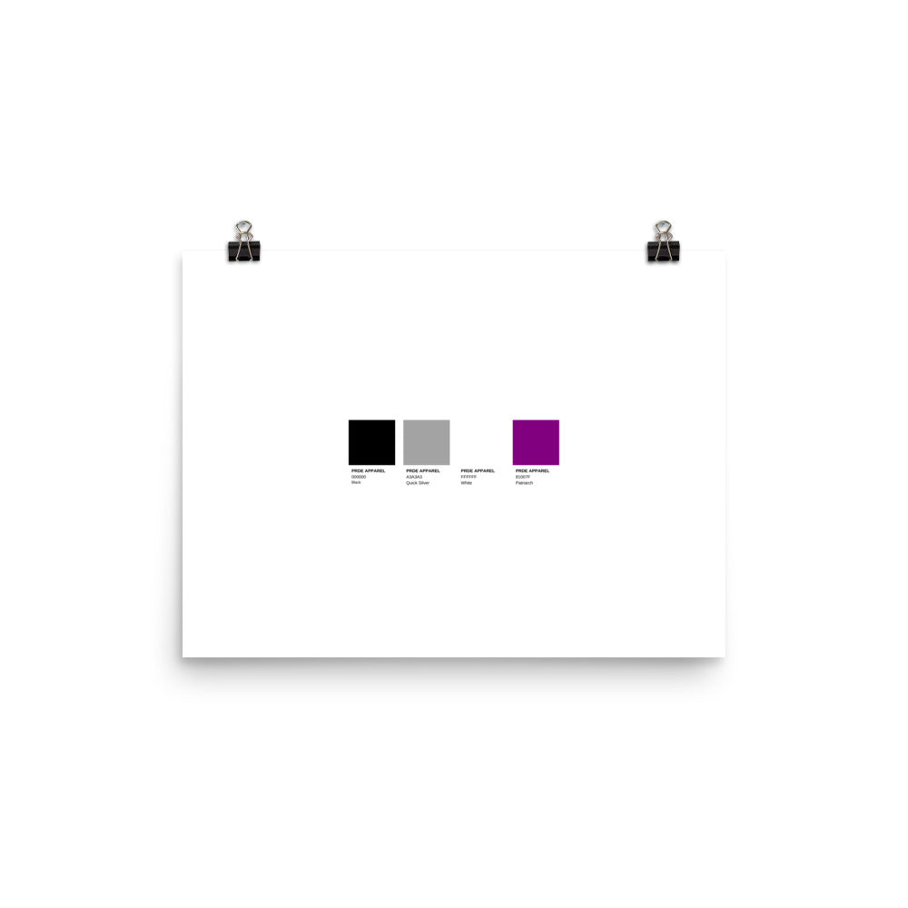 Asexual Paint Swatch Poster