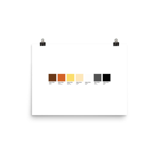 Bear Paint Swatch Poster