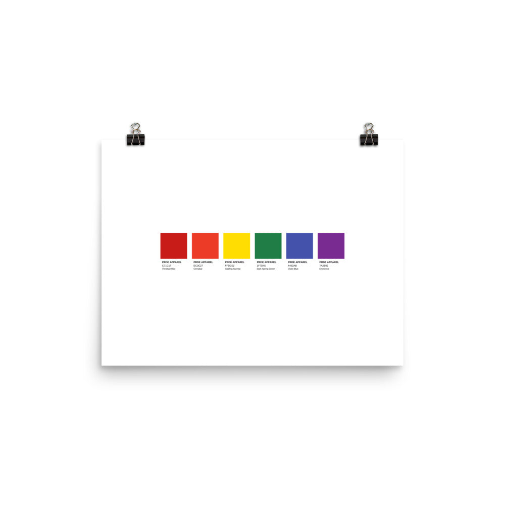 Pride Paint Swatch Poster