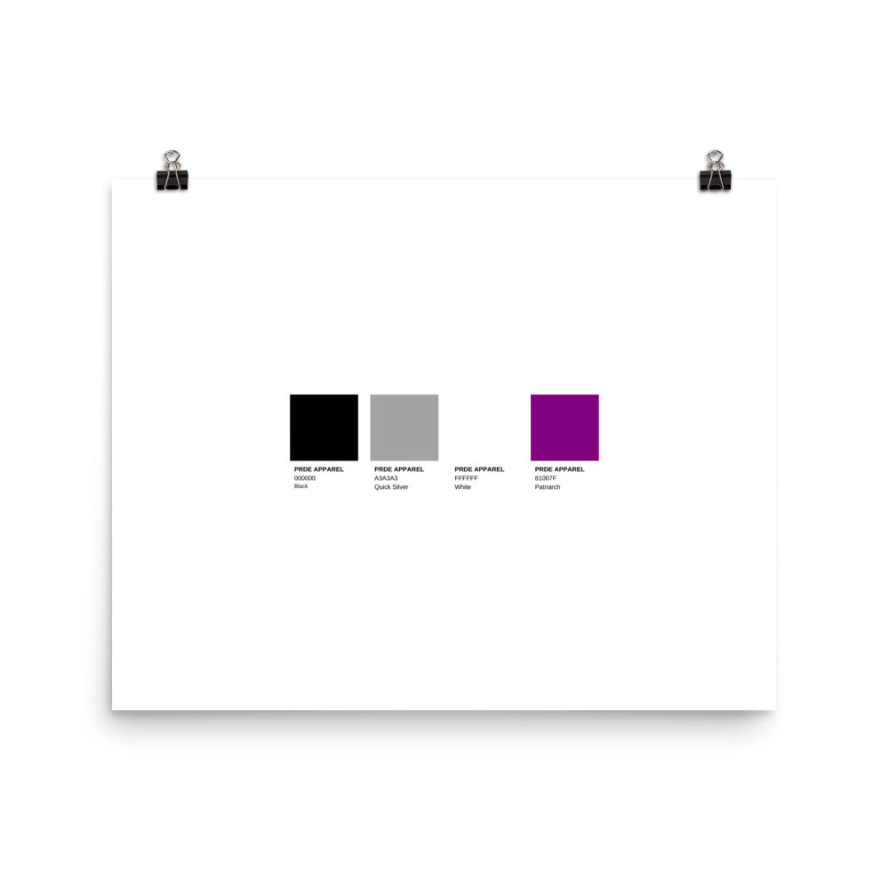 Asexual Paint Swatch Poster