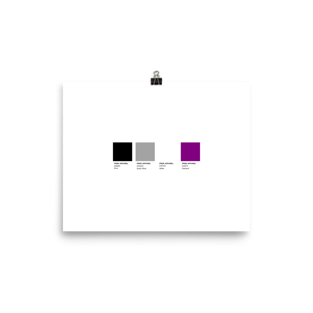 Asexual Paint Swatch Poster