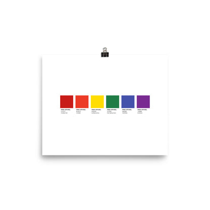 Pride Paint Swatch Poster