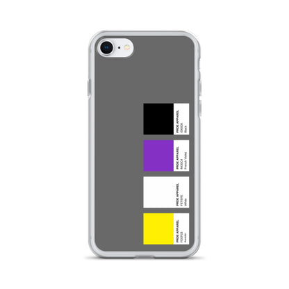 Non-Binary Paint Swatch iPhone Case