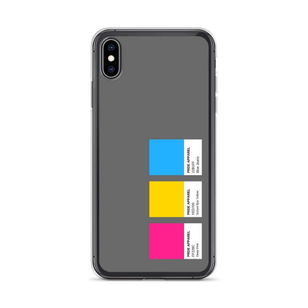 Pansexual Paint Swatch iPhone Case