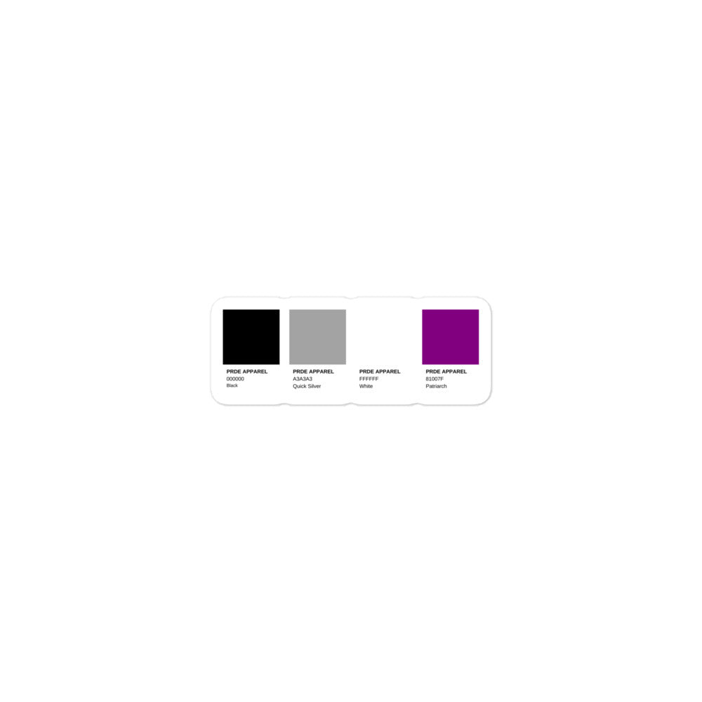 Asexual Paint Swatch Sticker