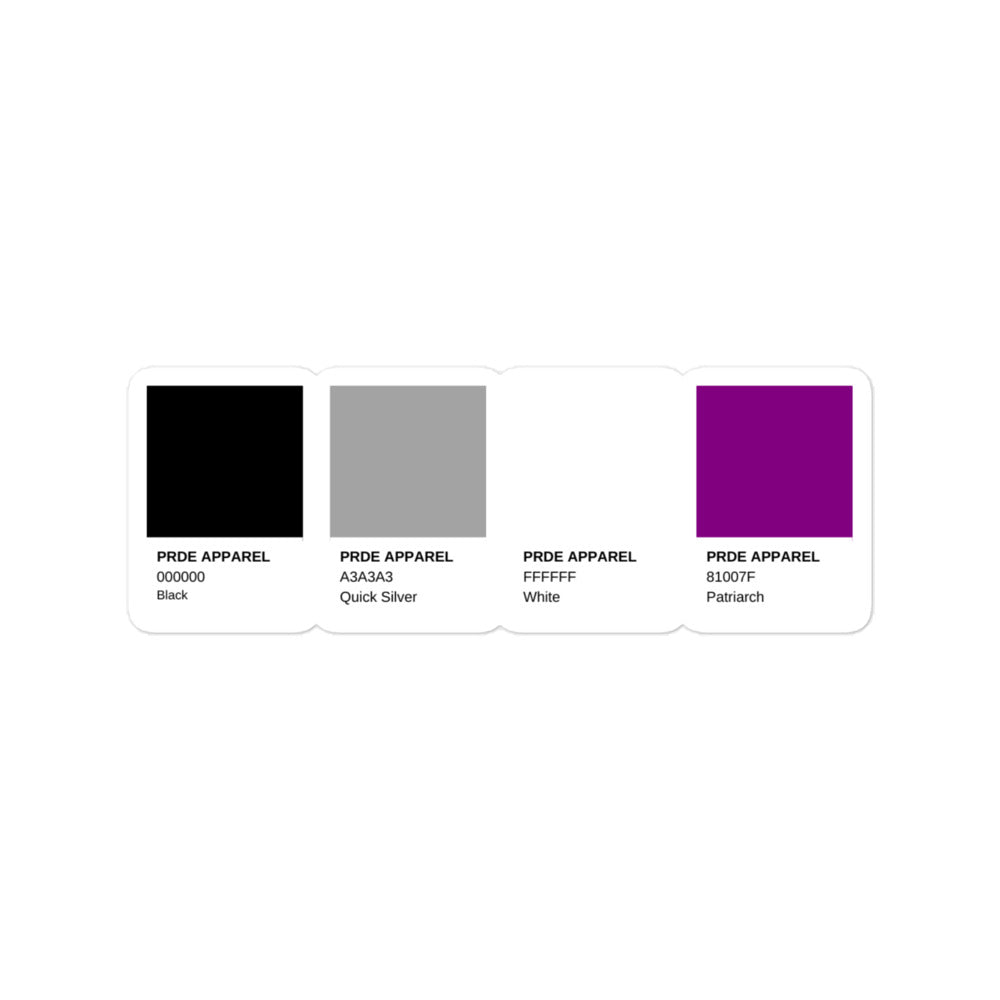 Asexual Paint Swatch Sticker