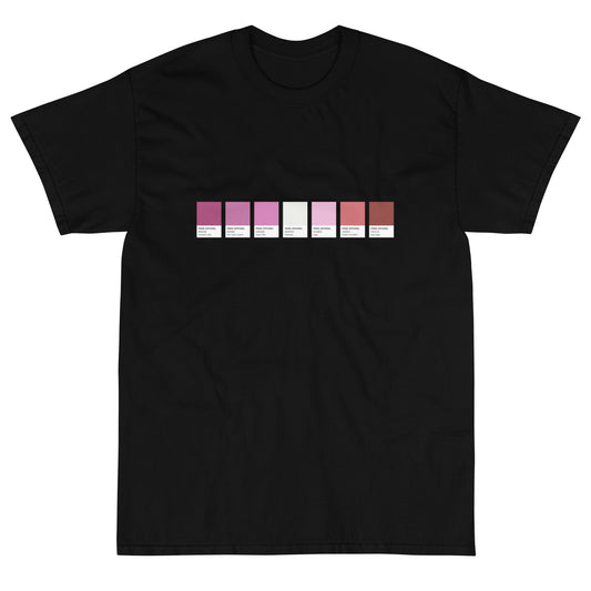 Lesbian Paint Swatch - Short Sleeve T-Shirt