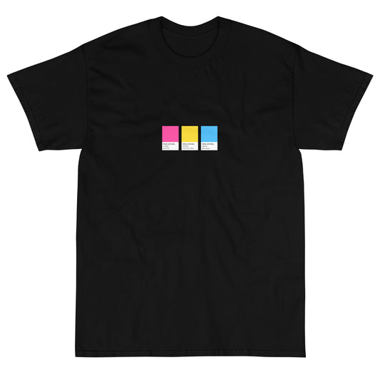 Pansexual Paint Swatch - Short Sleeve T-Shirt
