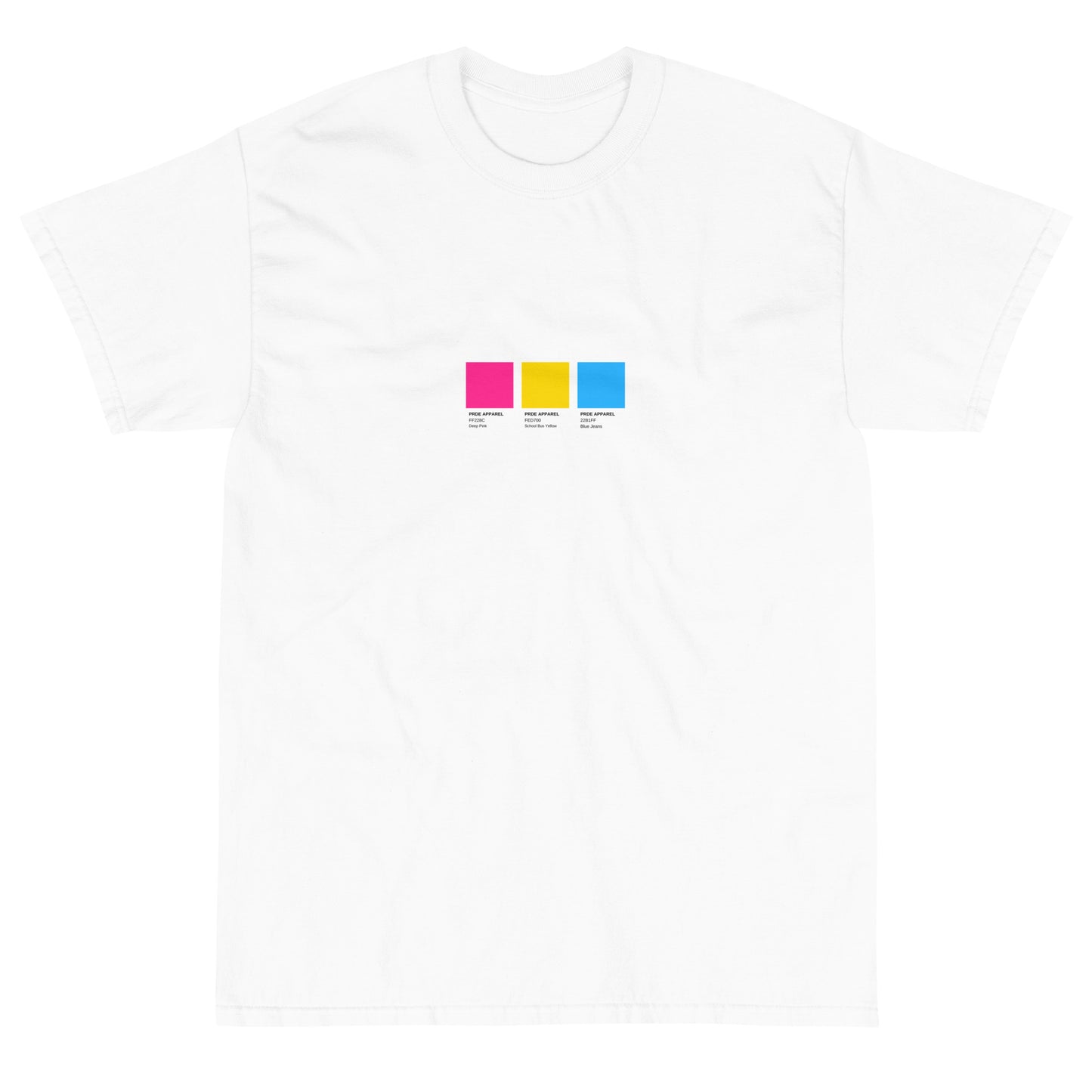 Pansexual Paint Swatch - Short Sleeve T-Shirt